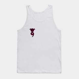 Dog Semicolon Tank Top